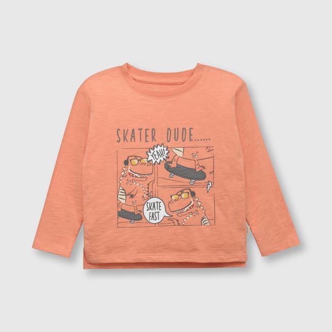 COLLOKY - Polera Niño Naranja 53046 Colloky