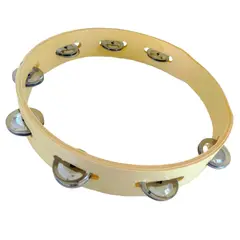 RMX - Pandero de madera simple de 10 pulgadas PD-106 - Crema
