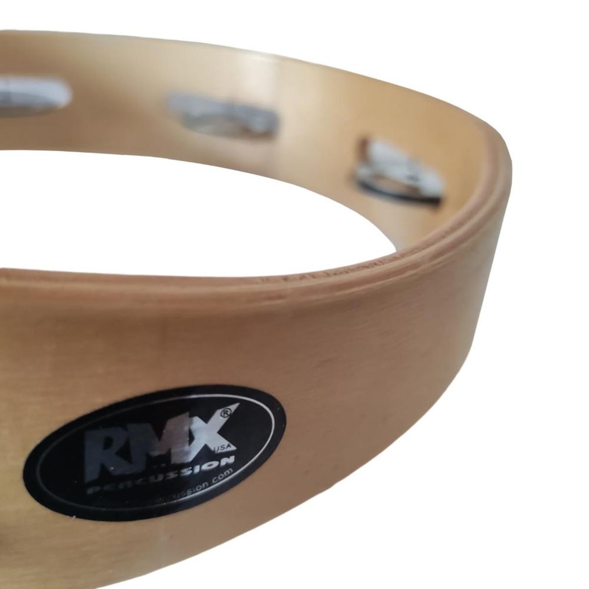 RMX - Pandero de madera simple de 10 pulgadas RMX PD-106 - Crema