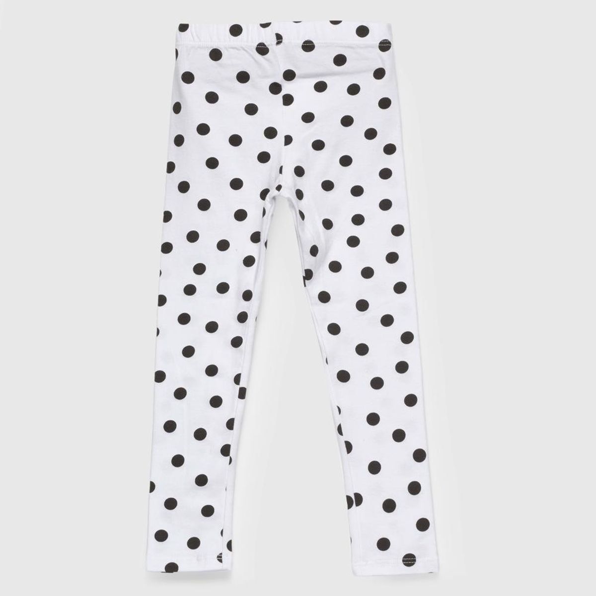 COYOTE KIDS - Calza blanca puntos negros algodón peruano - Blanco