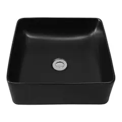 DOMSA - Lavamanos Sobreponer BE3102 Negro 37x37x13cm