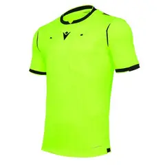 MACRON - Camiseta Arbitro Eklind Manga Corta Amarillo