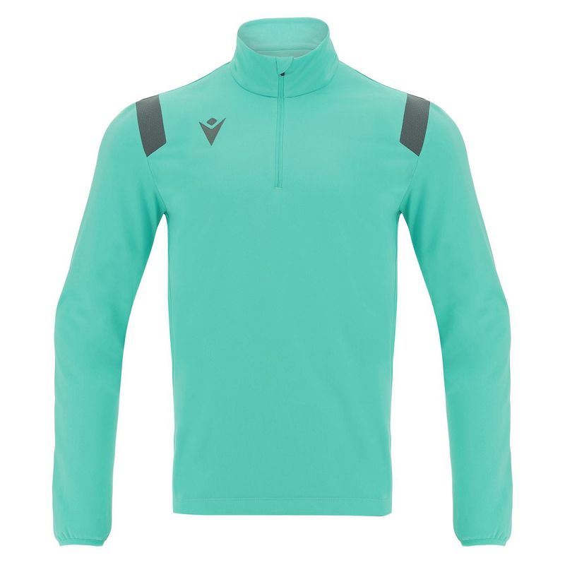 MACRON - Polerón 1/4 Zipper Gange Macron Turquesa