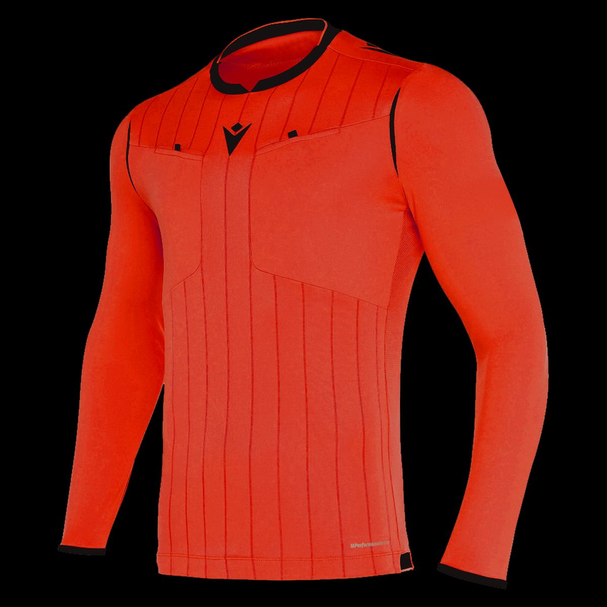 MACRON - Camiseta Arbitro Macron Eklind Manga Larga Rojo