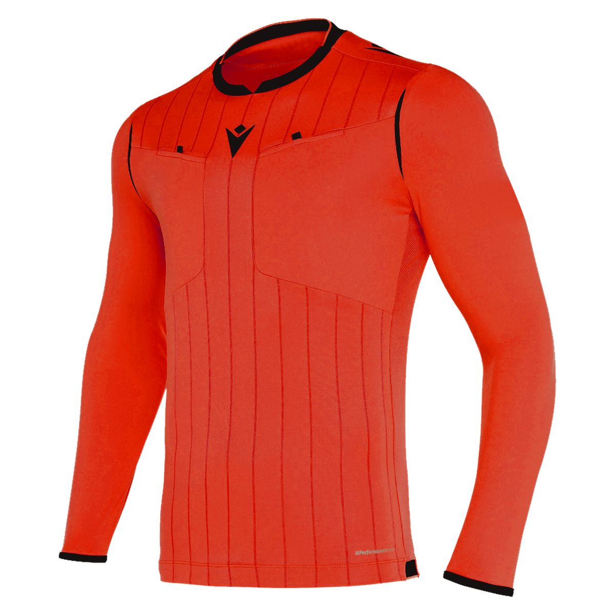 MACRON - Camiseta Arbitro Macron Eklind Manga Larga Rojo