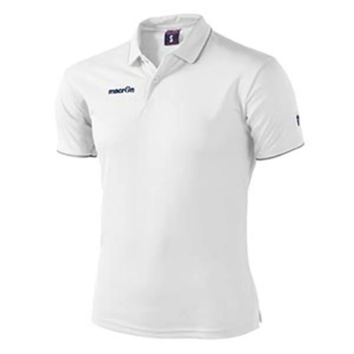 MACRON - Polera Polo Draco 2022 Mujer Blanco-Gris