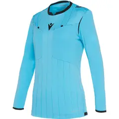 MACRON - Camiseta Árbitro Stephanie Manga Larga Celeste_.