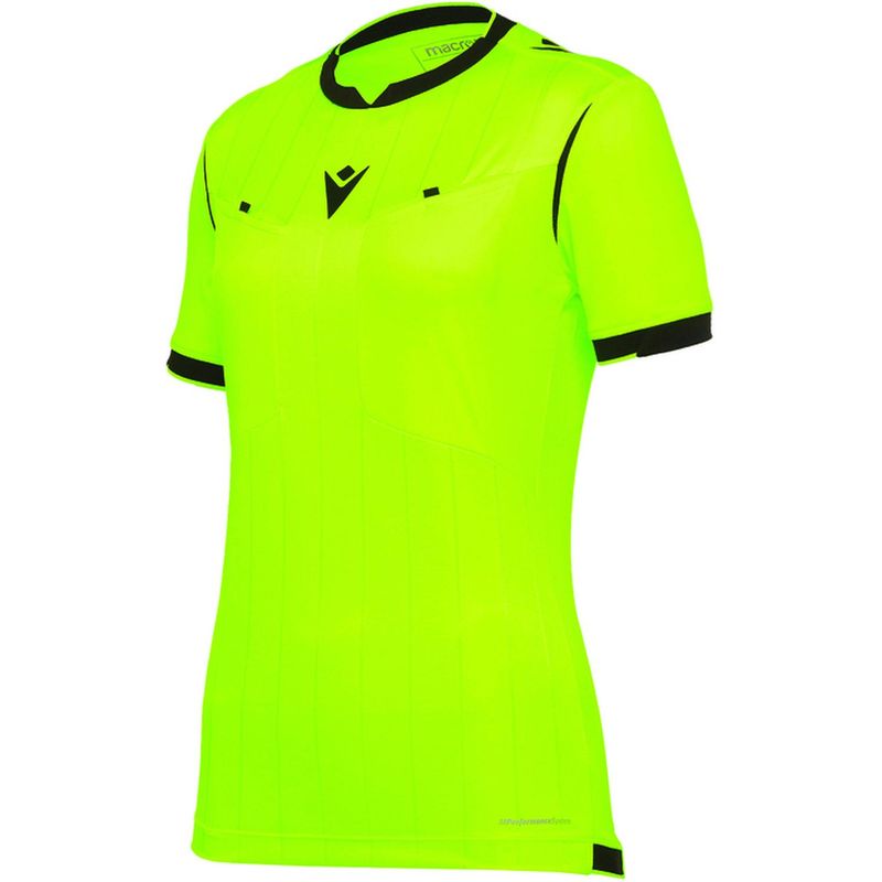 MACRON - Camiseta Árbitro Macron Stephanie Manga Corta Amarillo