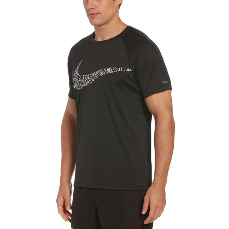 NIKE SWIM - Polera M/C Hydroguard NESSC660 Nike Swim Negro
