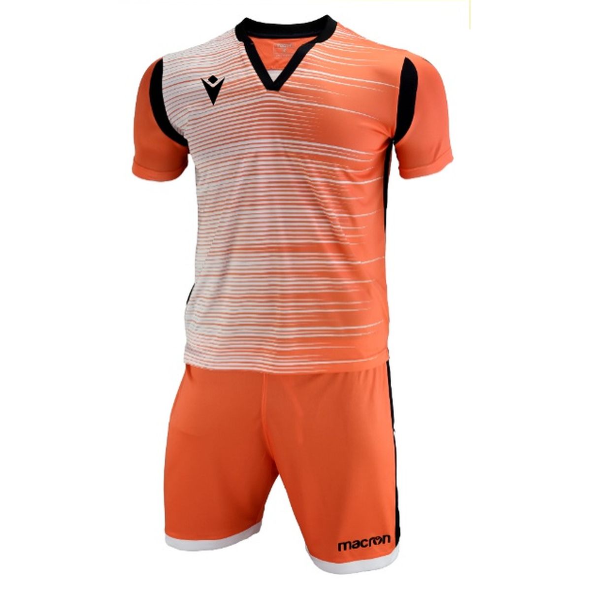 MACRON - Uniforme Fútbol Nápoles Hero Niño Naranjo-Blanco