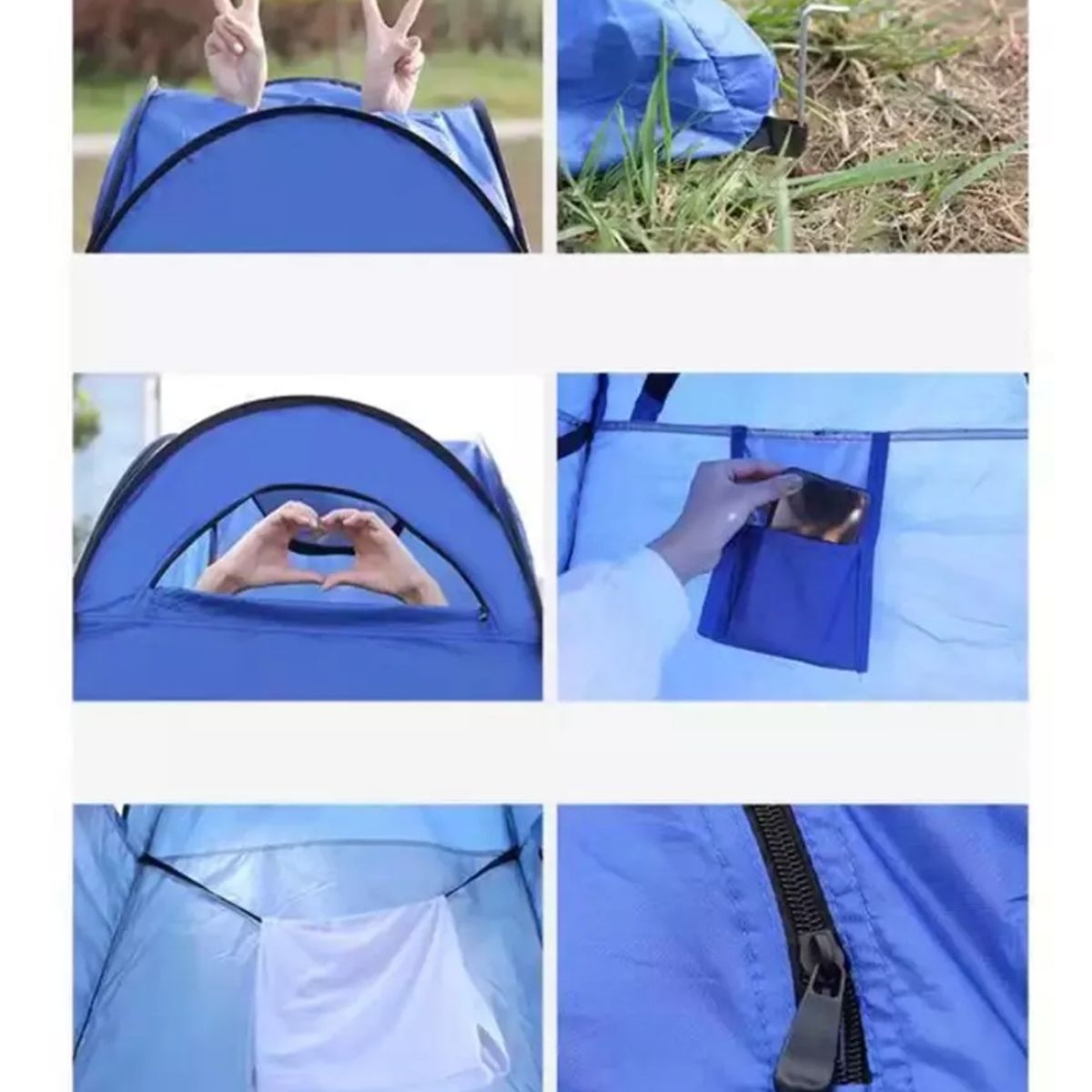 GENERICO - Carpa Caseta D Baño Vestidor Portátil Para Camping 1 Persona