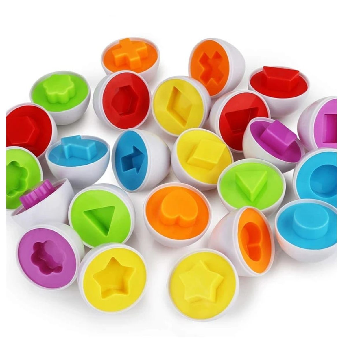 OEM - JUEGO ENCAJE DE FIGURAS HUEVOS EDUCATIVOS MONTESSORI