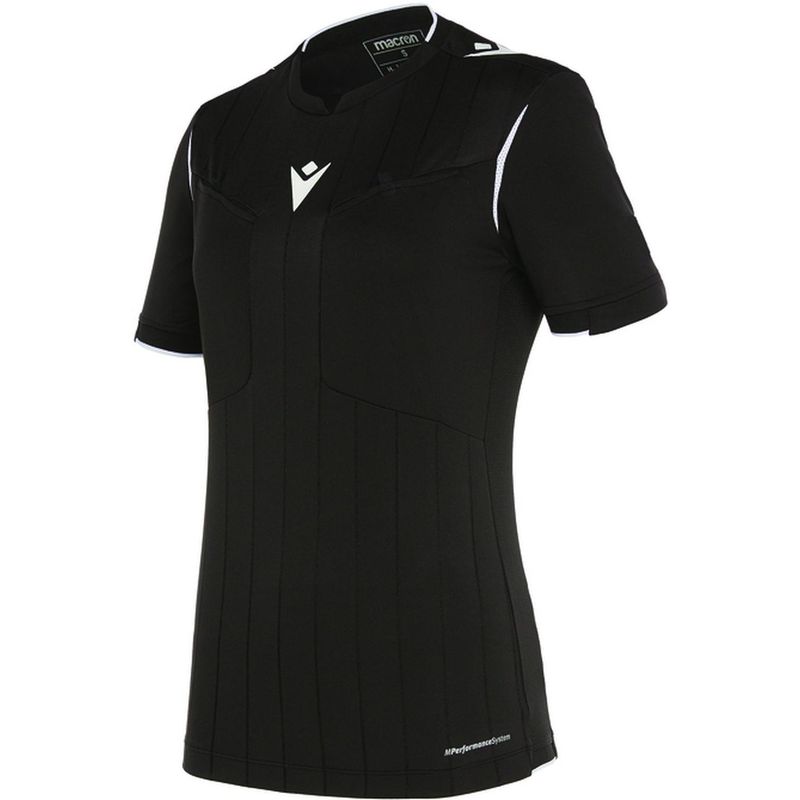 MACRON - Camiseta Árbitro Macron Stephanie Manga Corta Negro_.