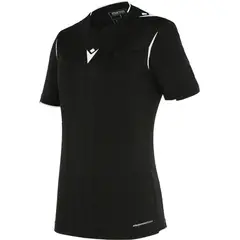 MACRON - Camiseta Árbitro Stephanie Manga Corta Negro_.