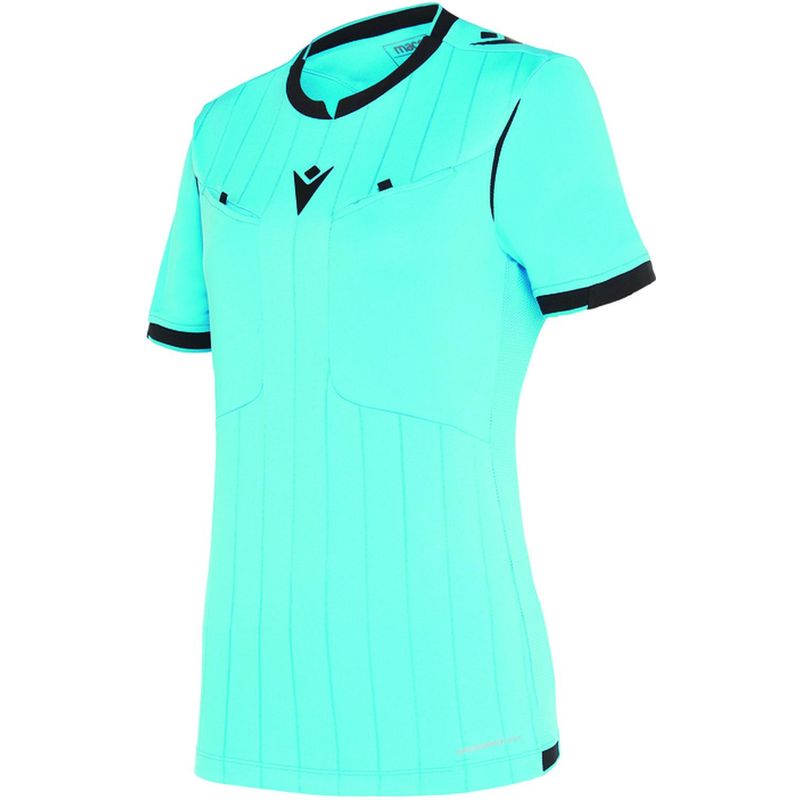 MACRON - Camiseta Árbitro Macron Stephanie Manga Corta Celeste_.