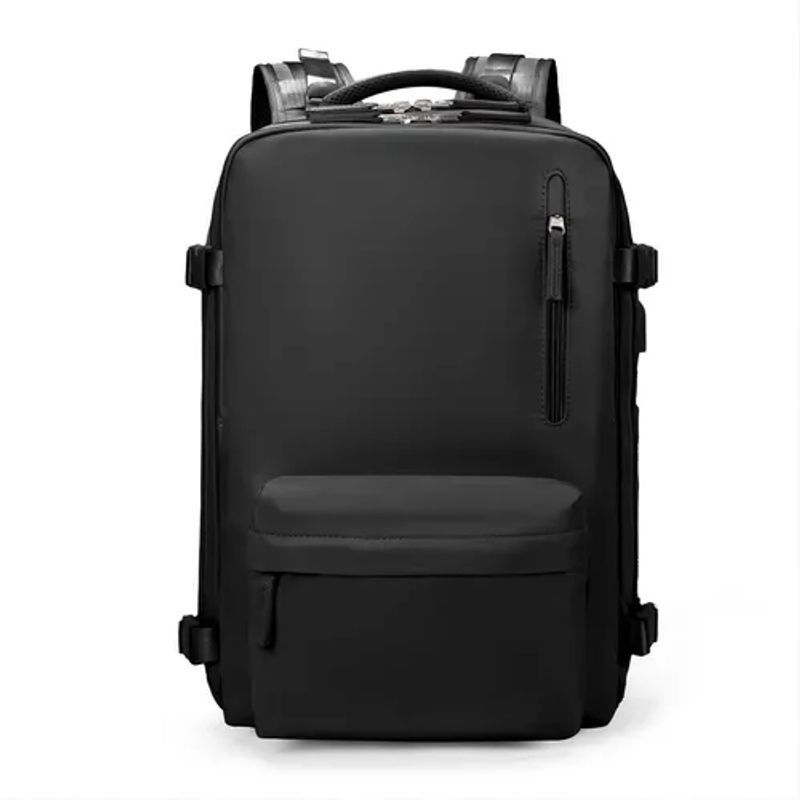 GENERICO - Mochila De Viaje Multifuncional Impermeable Usb Tik Tok color negro