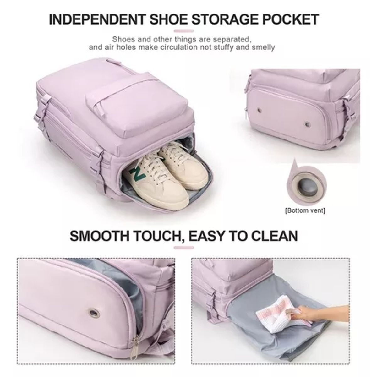 GENERICO - Mochila De Viaje Multifuncional Impermeable Usb Tik Tok color negro