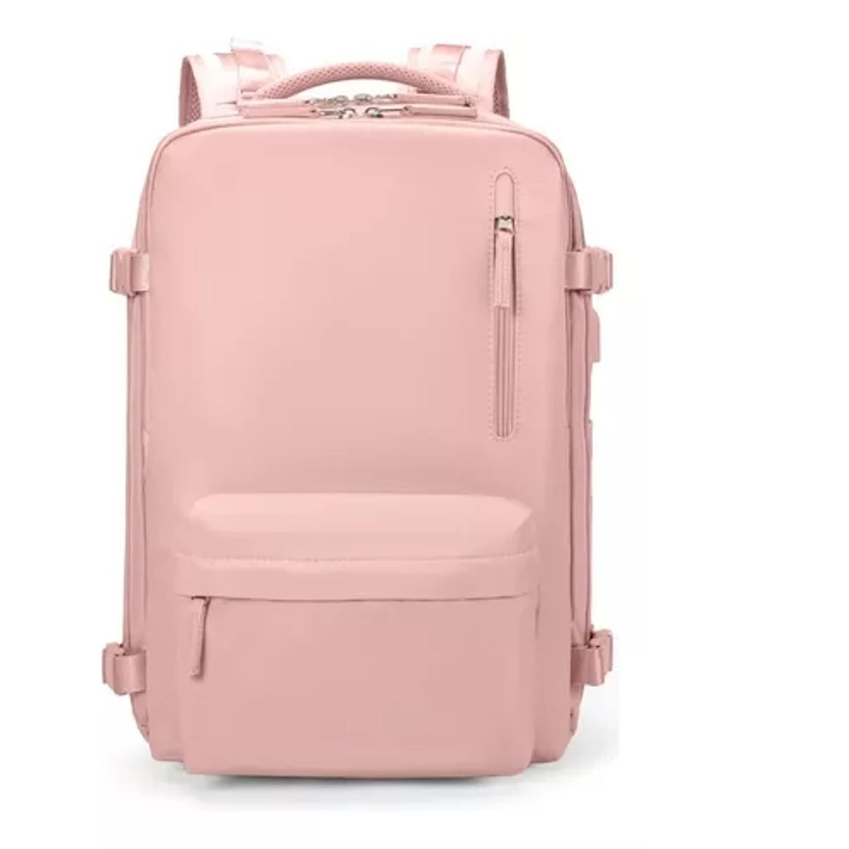 GENERICO - Mochila De Viaje Multifuncional Impermeable Usb Tik Tok color rosa