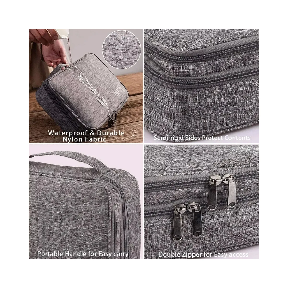 GENERICO - Bolso Organizador De Viaje Gadnic Para Mochilas Y Valijas Gris Oscuro