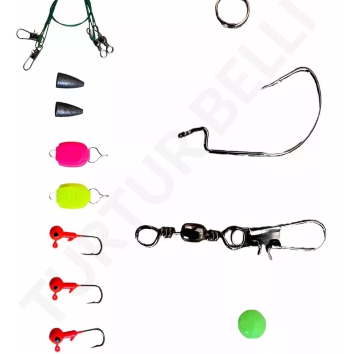 GENERICO - Kit de pesca con cebo artificial alicates y funda
