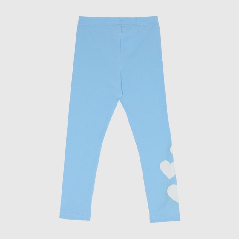 COYOTE KIDS - Calza celeste corazones algodón peruano - Celeste