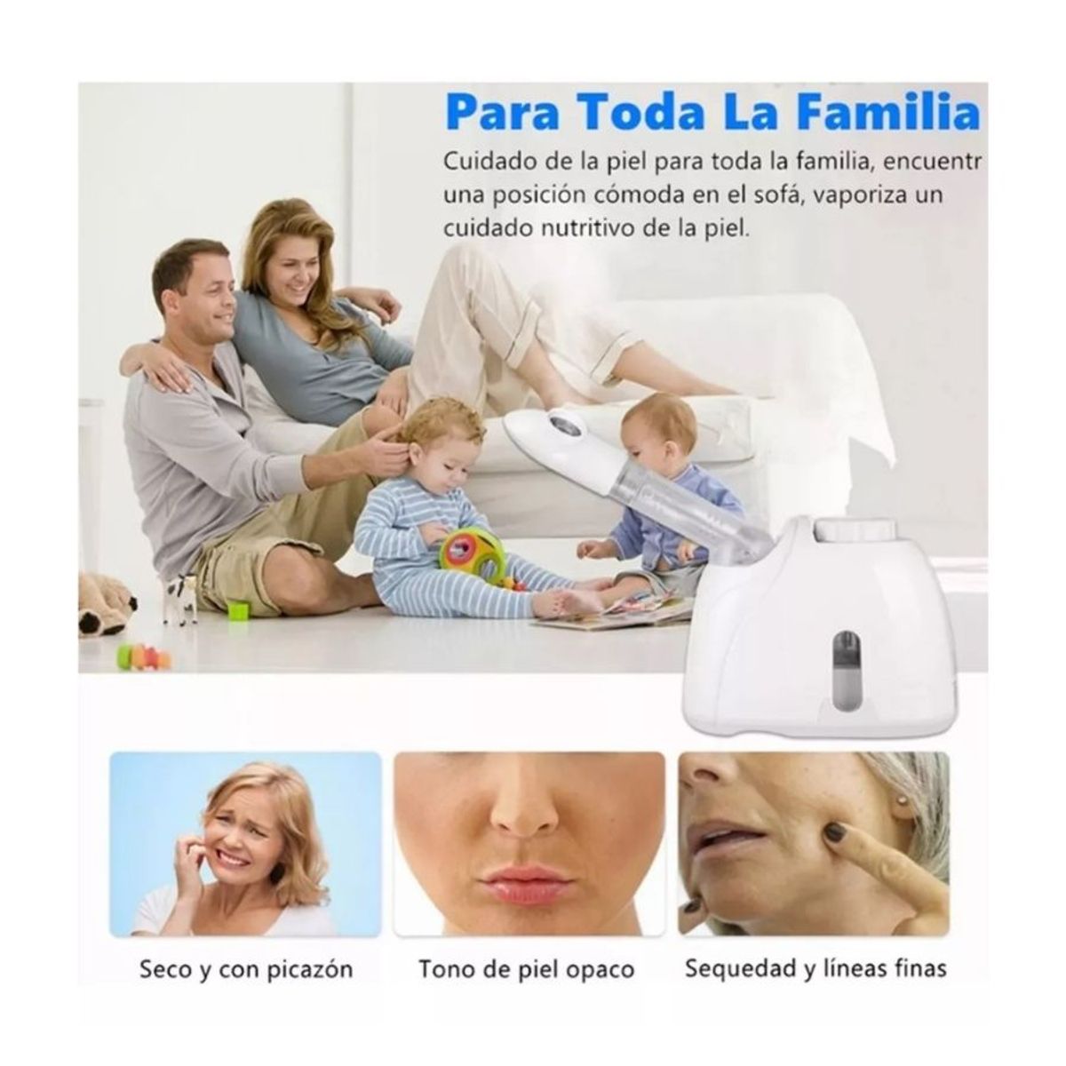 GENERICO - Maquina Vaporizador Facial Limpieza Estetica Ozono Rociador