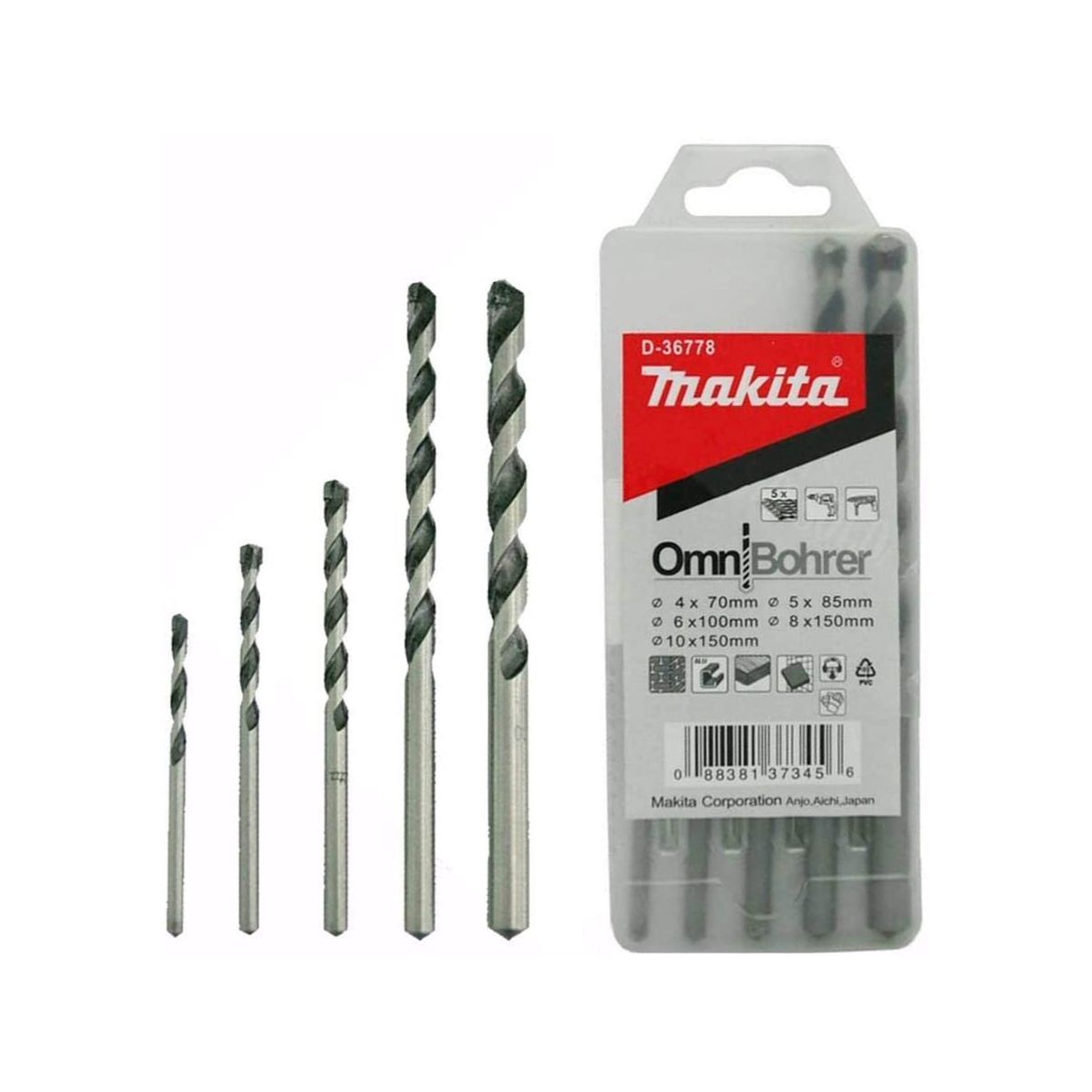 MAKITA - Broca Multiproposito 4-5-6-8-10 Marca Makita