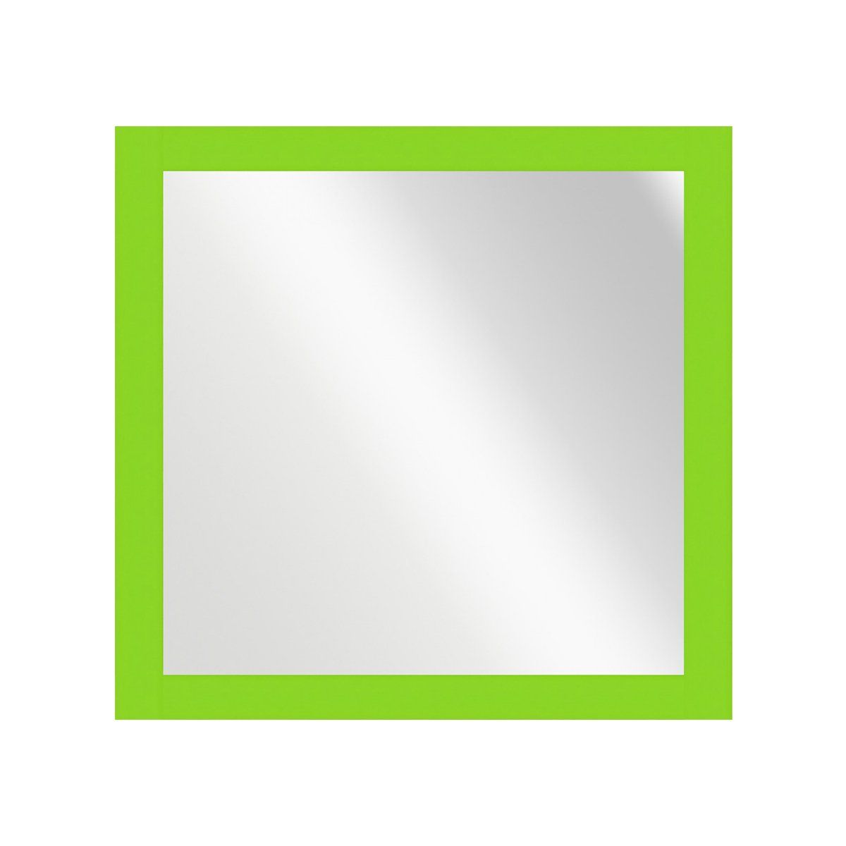 GENERICO - ESPEJO CUADRADO MARCO PLANO VERDE 37X37CM BIGHOUSEMIMBRAL