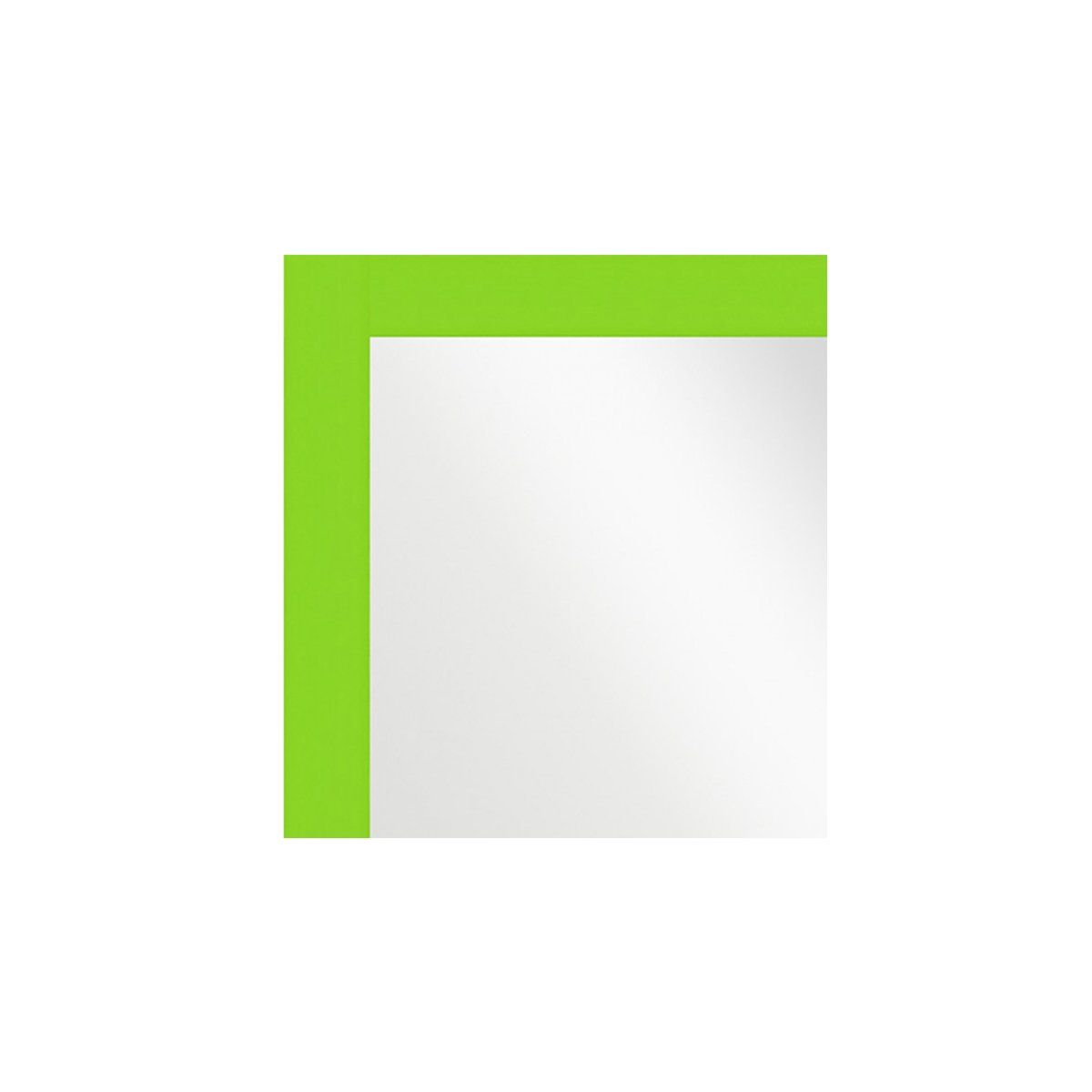 GENERICO - ESPEJO CUADRADO MARCO PLANO VERDE 37X37CM BIGHOUSEMIMBRAL