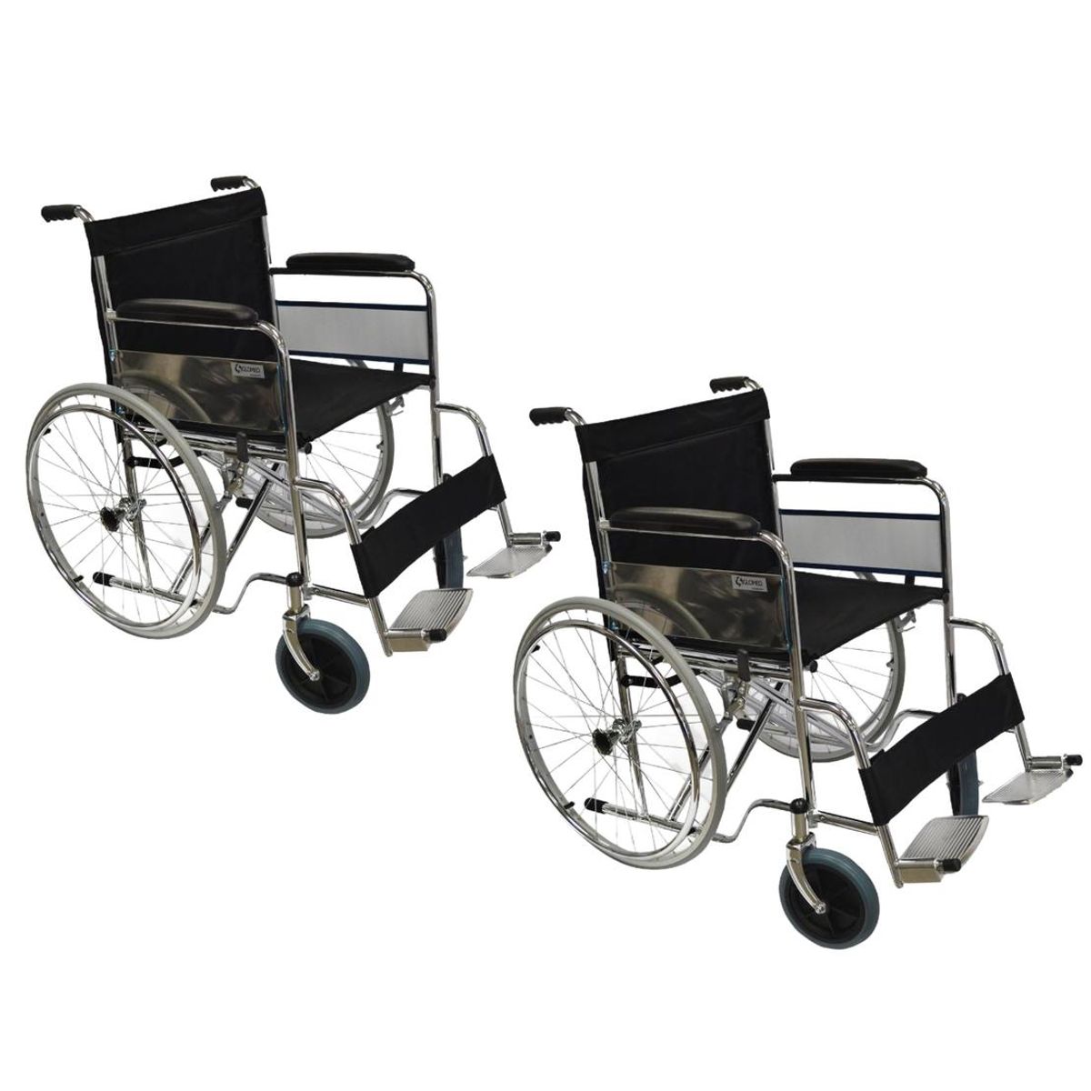 GLOMED - Pack 2 Silla de Rueda Sobrepeso Bariátrica Strong 51 cm GLOMED