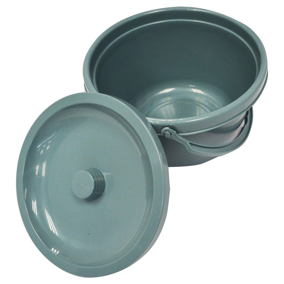 GLOMED - Balde de repuesto con tapa para baño portátil WC GLOMED