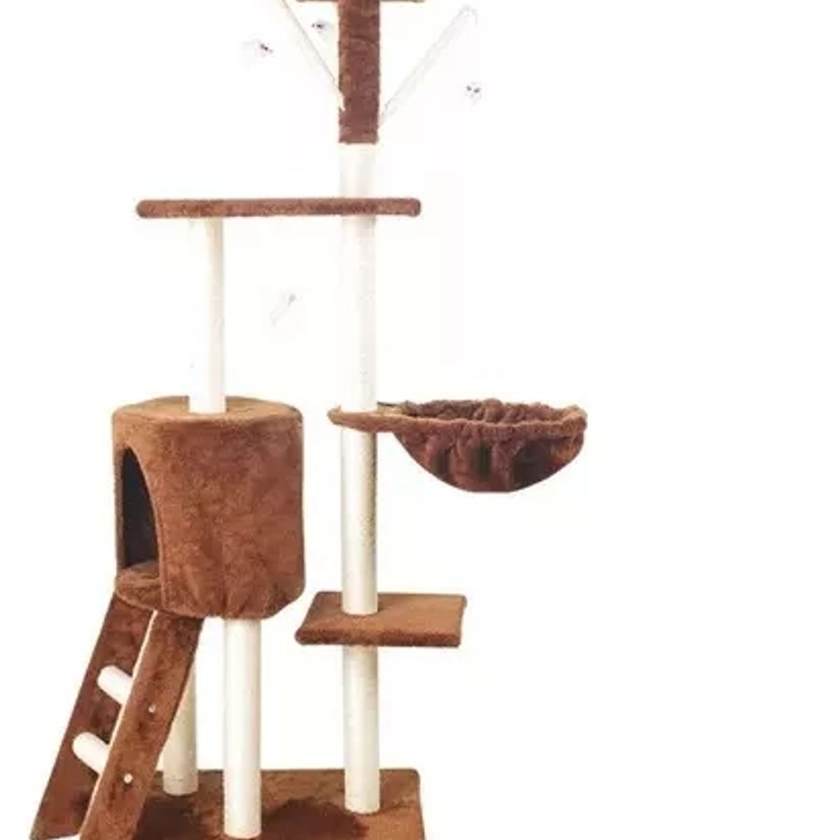 GENERICO - Torre Arbol Con Casa Rascador Juguete De Gatos Terciopelo
