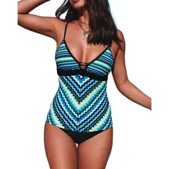 GLORIAHOON - Traje De Baño Tankini Sexy Sea