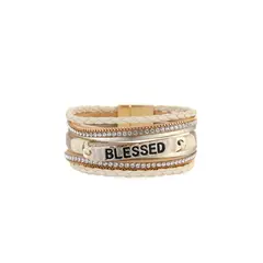 GLORIAHOON - Pulsera Brazalete En Capas Blessed