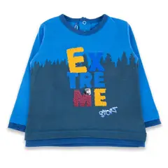 PILLIN - Polera Bebé Niño Azul eléctrico