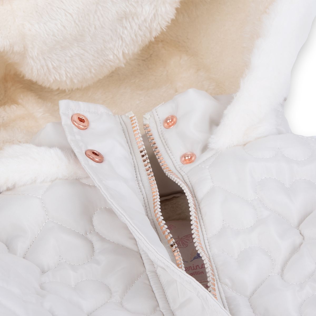 PILLIN - Parka Niña Crudo Pillin PILLIN