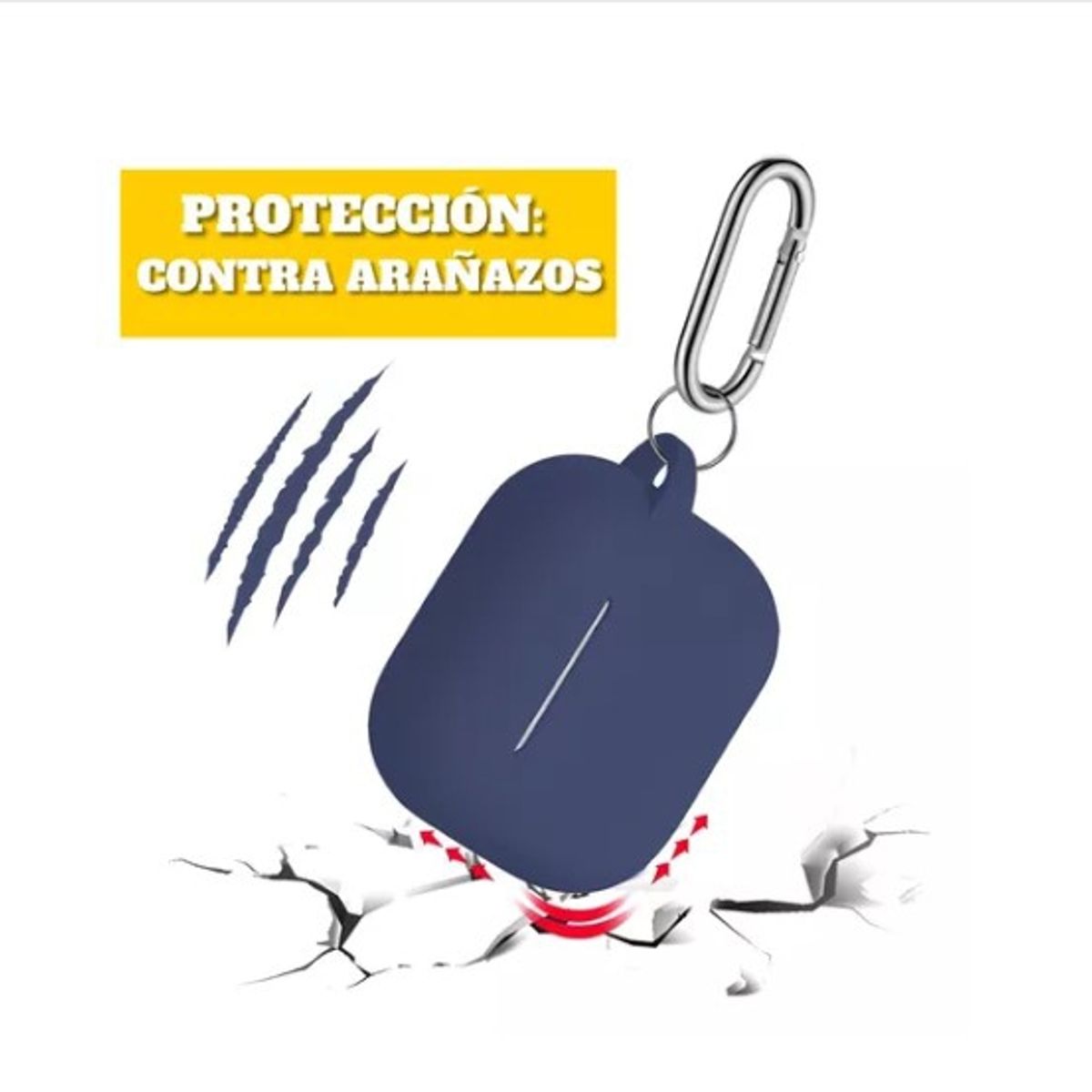 GENERICO - Funda Para AirPods 3 Gen Silicona + Set Accesorios 6 En 1