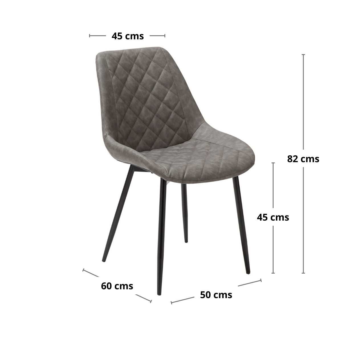 WHITE MARKET - Pack x 2 Silla Kiev