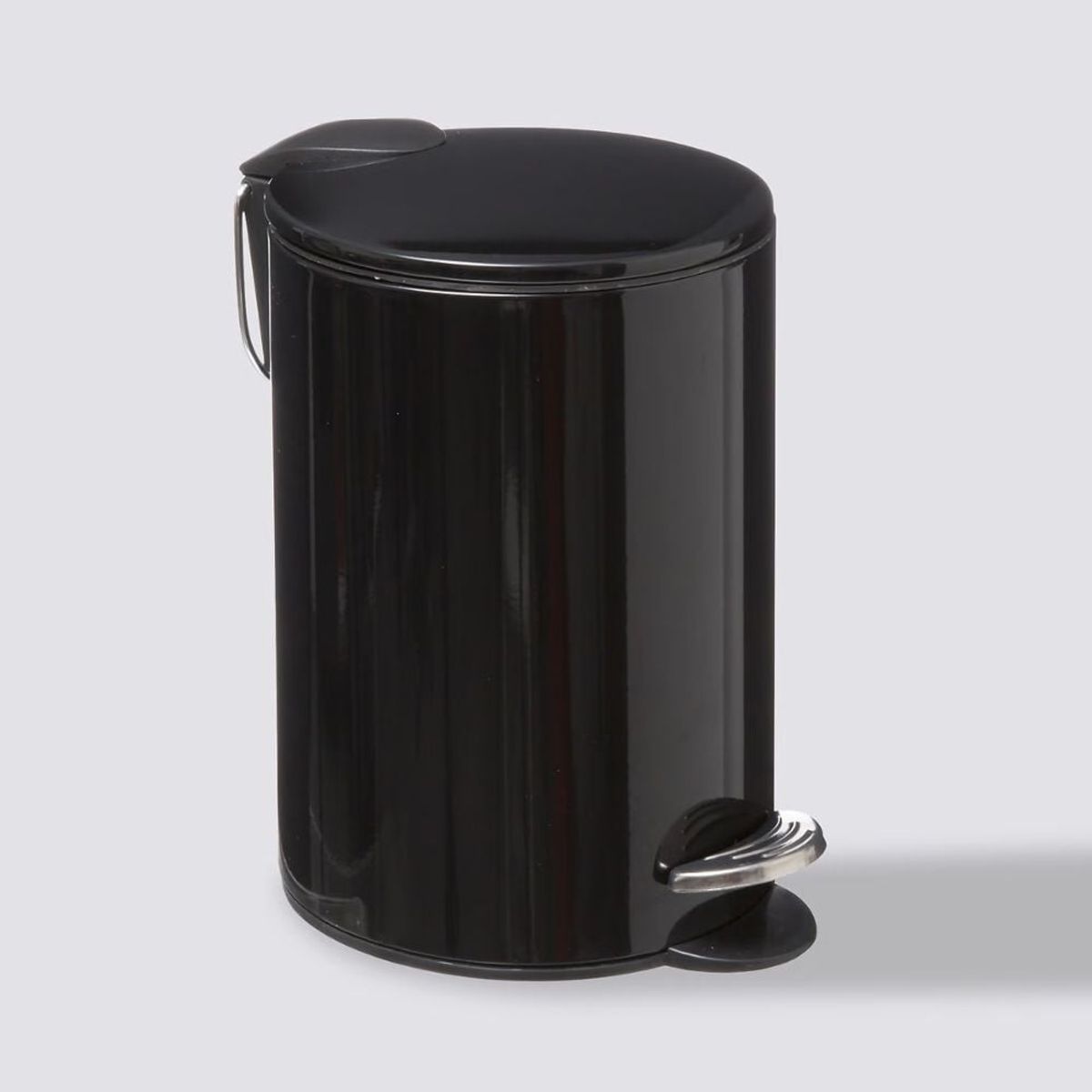 5FIVE - BASURERO BAÑO METAL NEGRO - CIERRE SUAVE 3LT 5FIVE