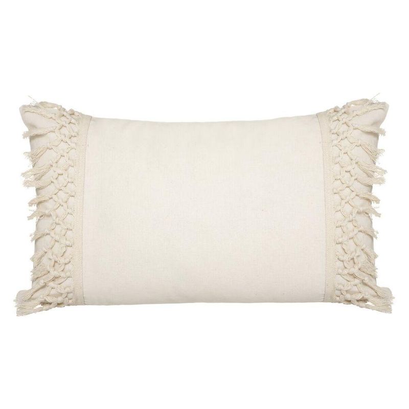 ATMOSPHERA - COJIN MACRAME 30X50CM ALGODÓN MARFIL ATMOSPHERA