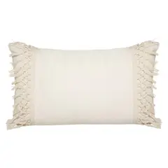 ATMOSPHERA - COJIN MACRAME 30X50CM ALGODÓN MARFIL