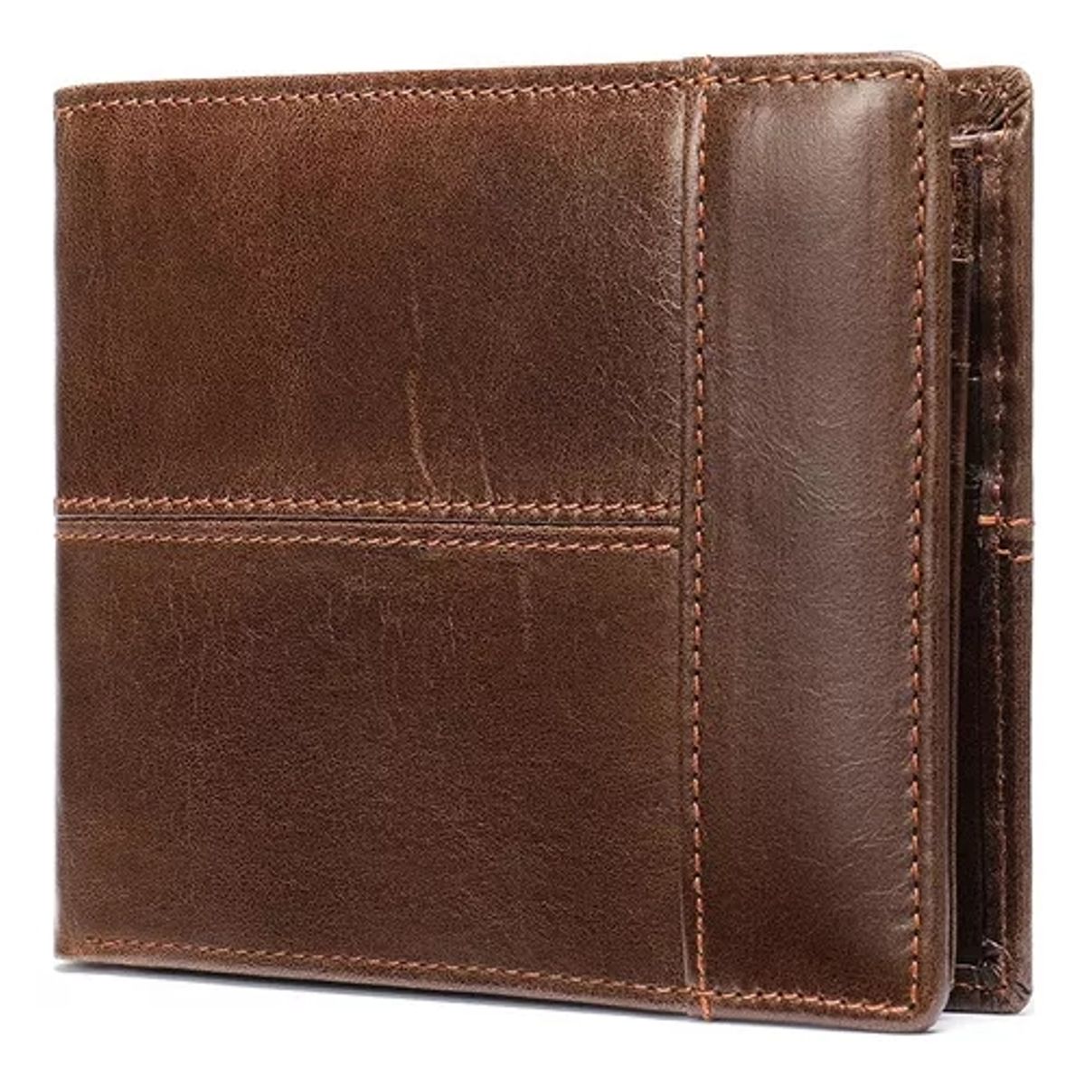 GENERICO - Cartera Antirrobo Para Hombre Billetera Rfid Cuero