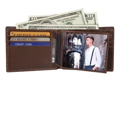 Imagen 2 del producto Cartera Antirrobo Para Hombre Billetera Rfid Cuero