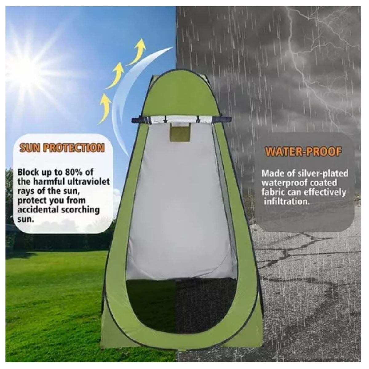 GENERICO - Carpas Camping Baño Pop Up Vestidor Portátil Outdoor Trek