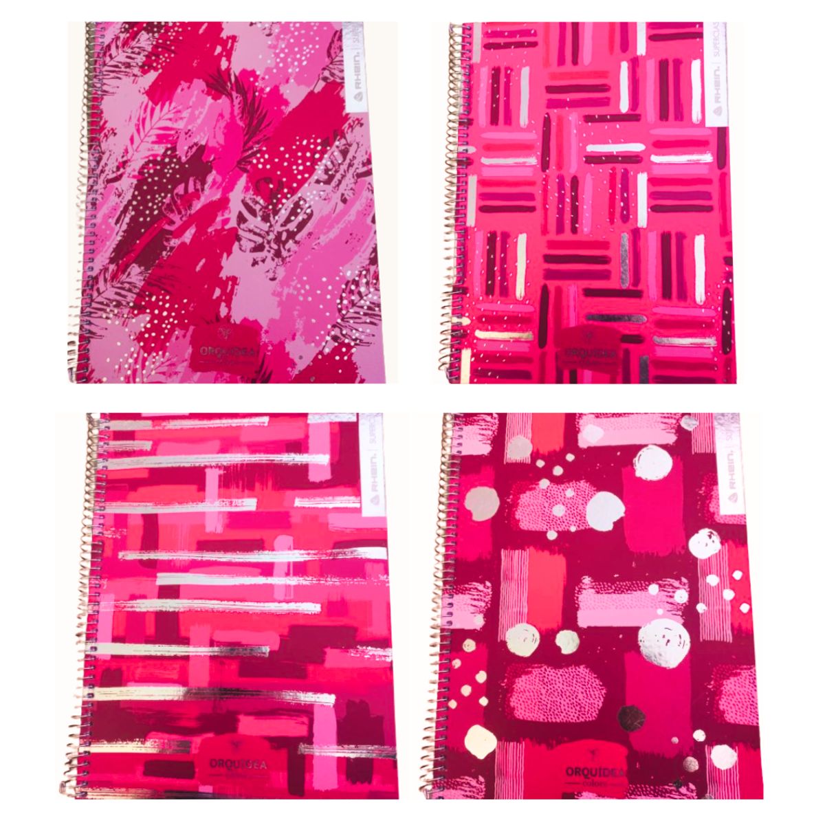 RHEIN - Pack 5 Cuadernos Trend Rhein Carta 150 Hojas Tapa Dura