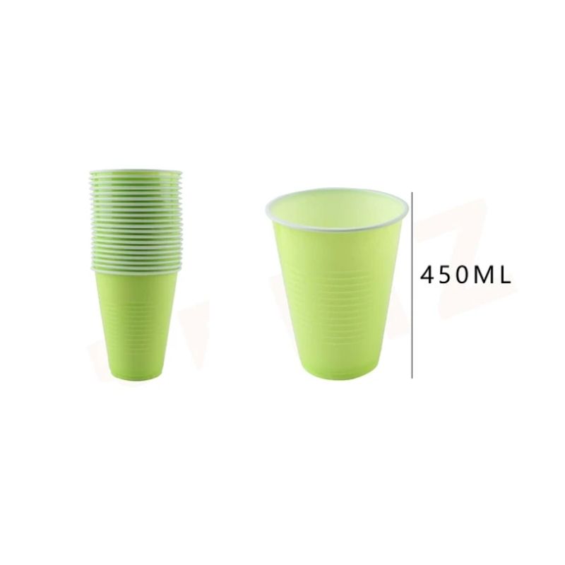 GENERICO - Vaso Plástico Verde 20 Pcs