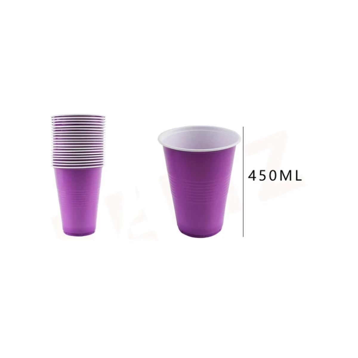 GENERICO - Vaso Plástico Violeta 20 Pcs