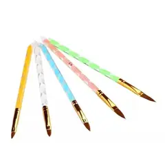 GENERICO - 5 Pcs Pinceles Para Uñas Acrílico Manicure