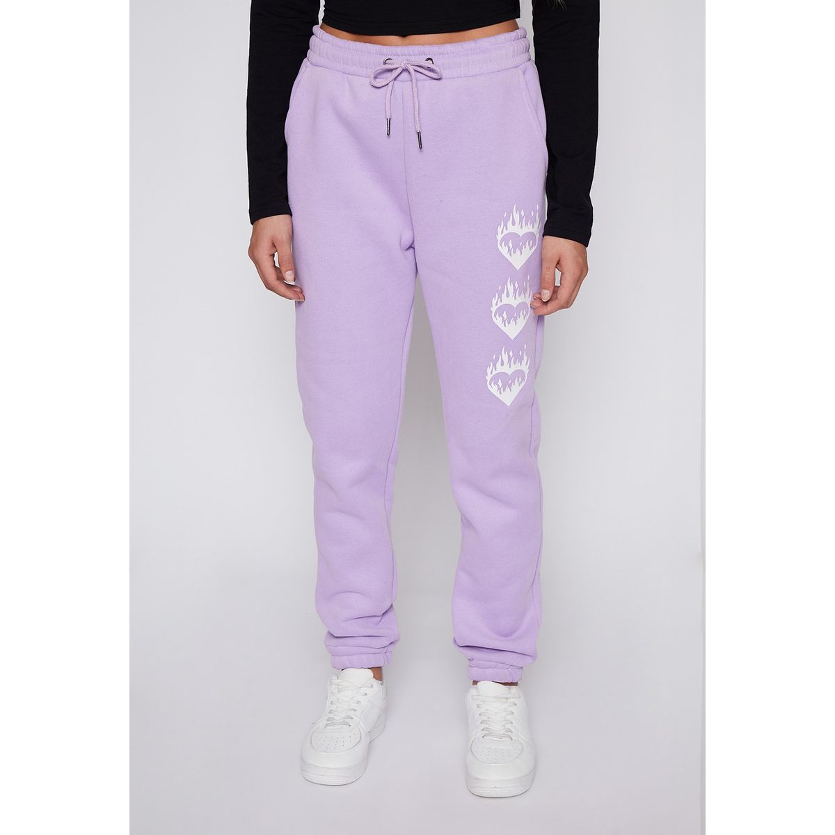 FAMILY SHOP - Pantalón Buzo Lola Lila Jogger Corazones Family Shop