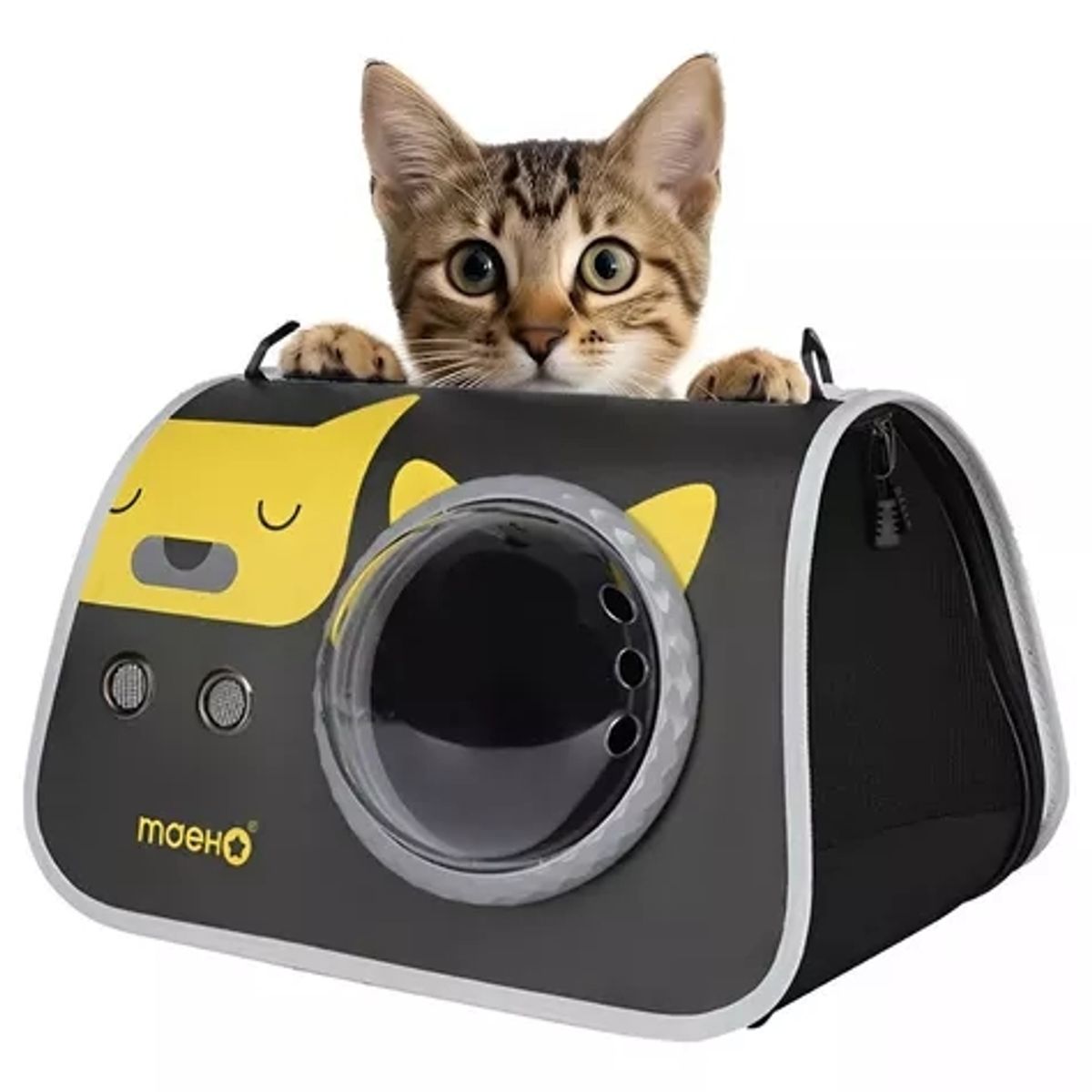 GENERICO - jaula transportadora  para gatos mochila mascotas negro